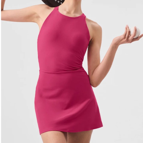 ALO Yoga Dresses & Skirts - ALO Yoga Alosoft Backspin Tennis Dress Pink XS